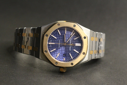 AP | Auto | Rose Two Tone | Blue (“Bleu Nuit, Nuage 50” Grande Tapisserie) Dial