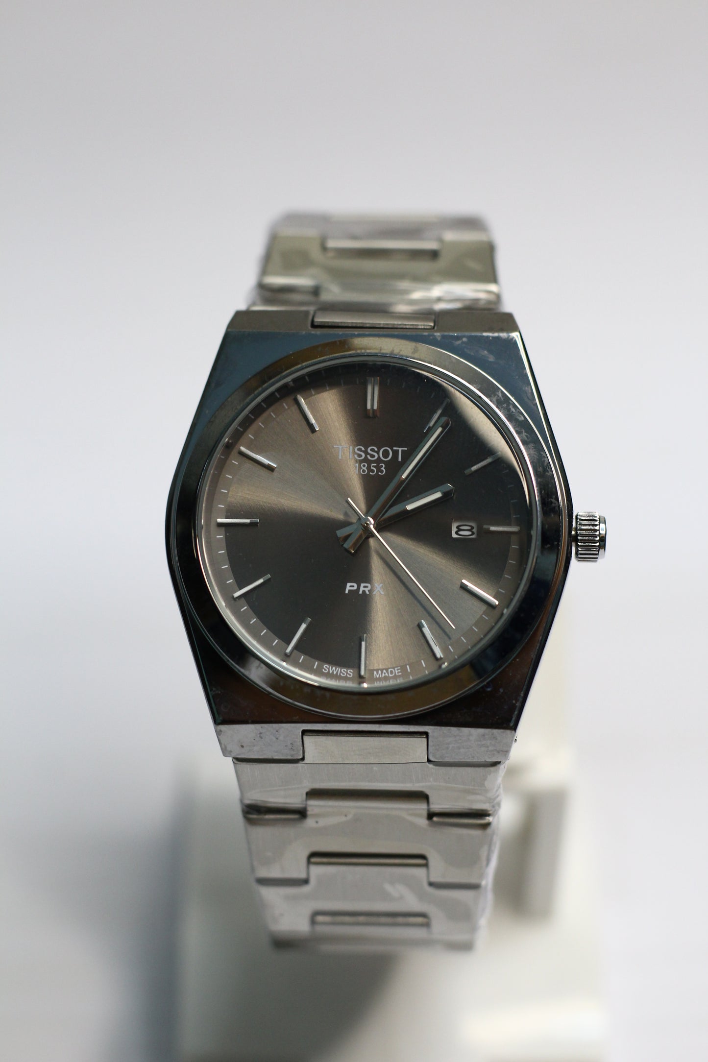 Tissot PRX | Stainless Steel | Smooth Bezel | Grey Dial