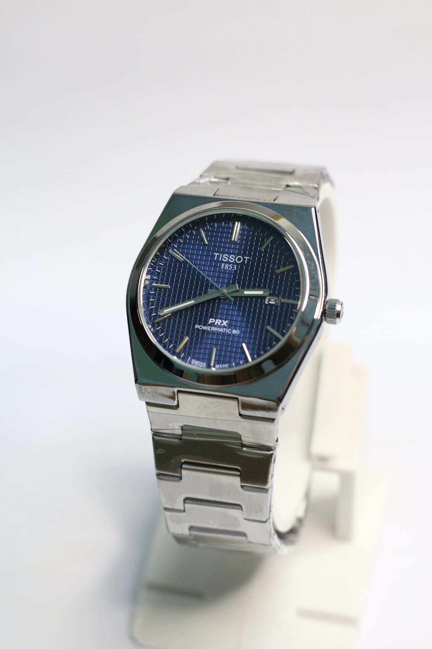 Tissot PRX | Stainless Steel | Smooth Bezel | Midnight Blue, White & Grey Dials