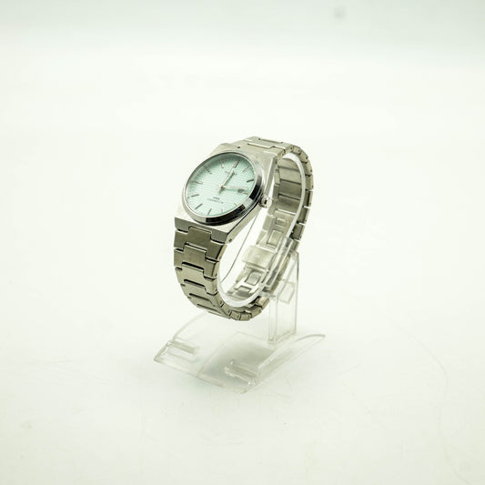 Tissot PRX | Silver Chain | Ice-blue waffle (“Tiffany” tone) Dial