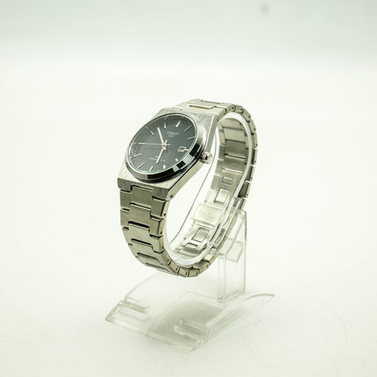 Tissot PRX | Silver Chain | Blue (Mid-night blue waffle texture) Dial