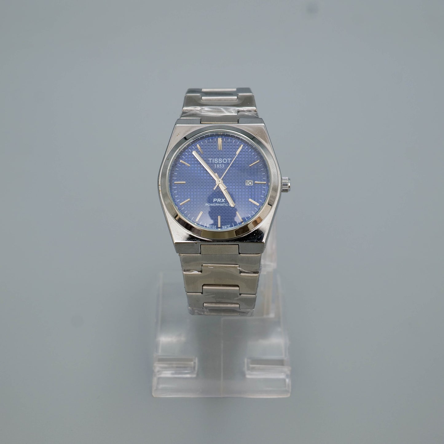 Tissot PRX | Stainless Steel | Smooth Bezel | Midnight Blue, White & Grey Dials