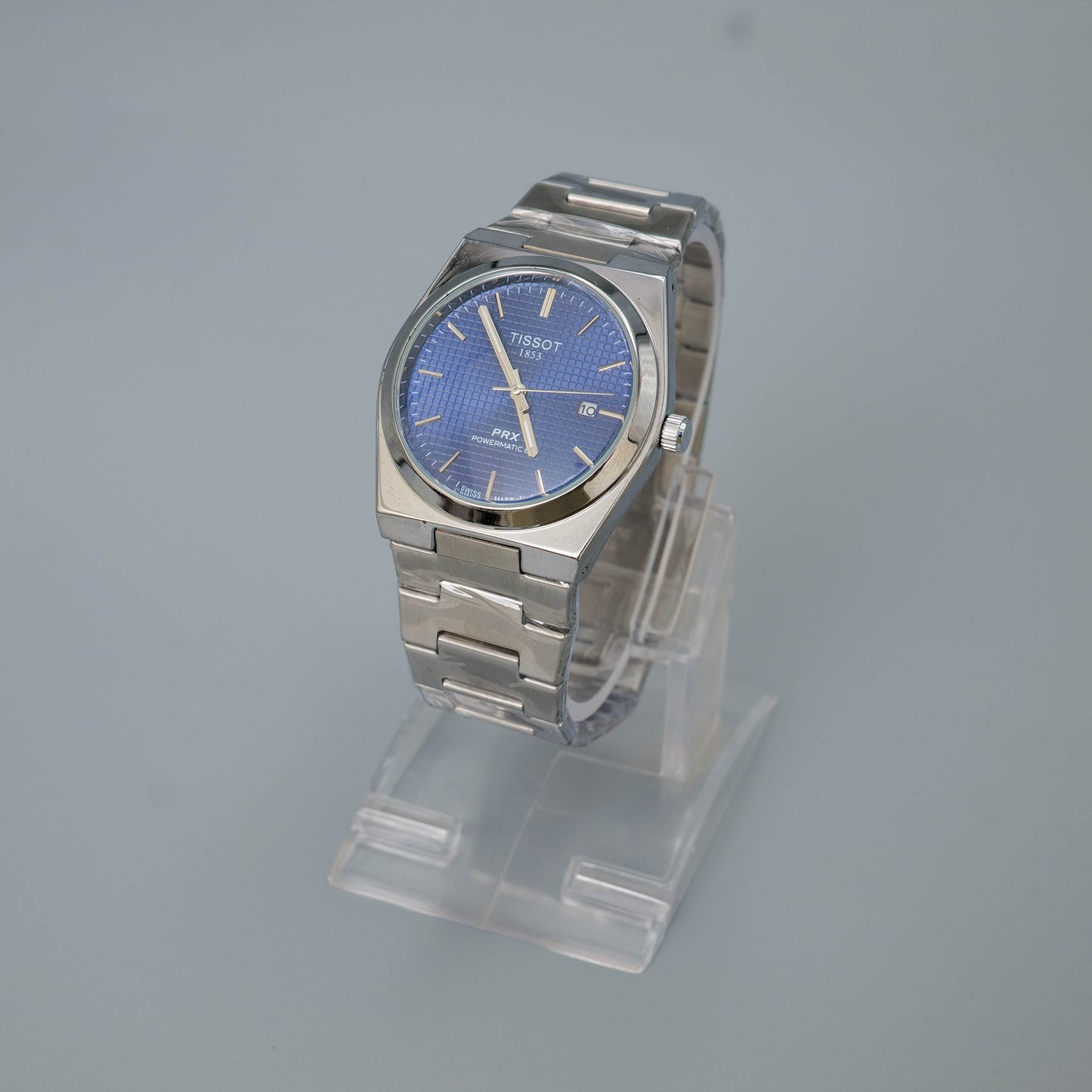 Tissot PRX | Stainless Steel | Smooth Bezel | Midnight Blue, White & Grey Dials