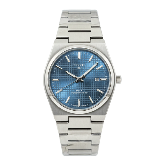 Tissot PRX Luxury Watch – Silver with Blue Dial