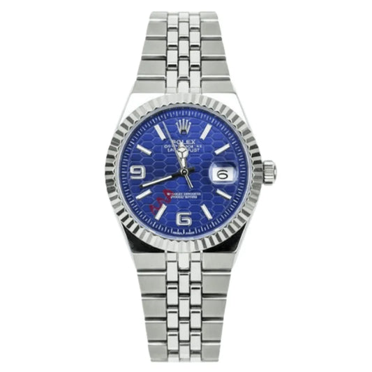 Rolex Watch 2025 Edition - Silver With Blue Dial