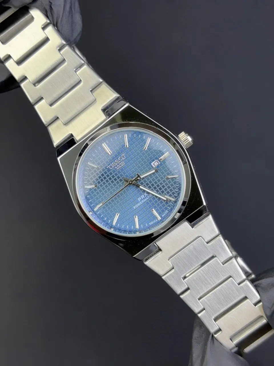 Tissot PRX Luxury Watch – Silver with Black Dial